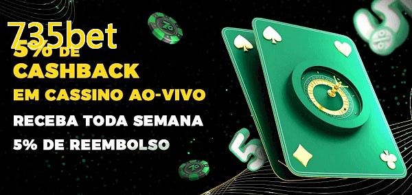 Promoções do cassino ao Vivo 735bet